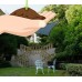 Cool Area Triangle Oversized 16 Feet 5 Inches Sun Shade Sail, UV Block Patio Sail Perfect for Outdoor Patio Garden Swimming Pool in Color Silvery   565564181